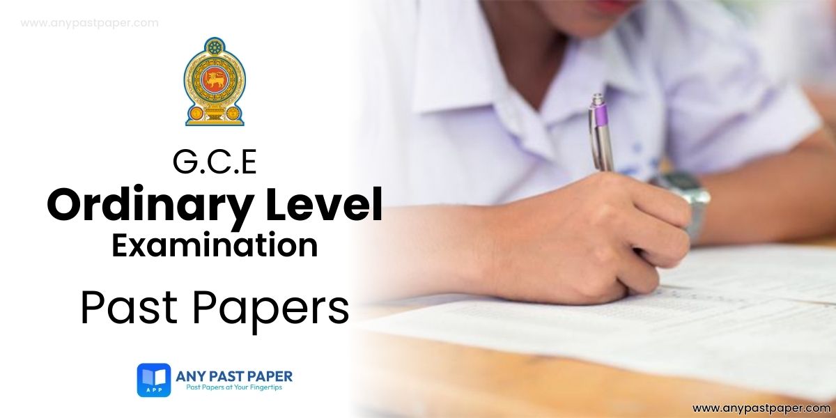 G.C.E Ordinary Level (O/L) Past Papers